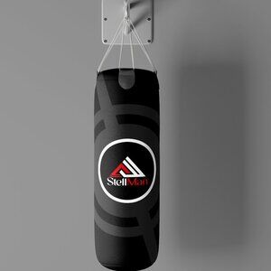 Stellman Heavy Duty Hanging Punching Bag-Black